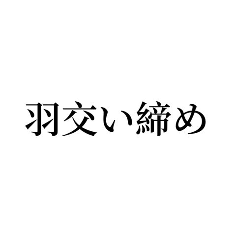 羽交い締め 意味|Definition of 羽交い締め